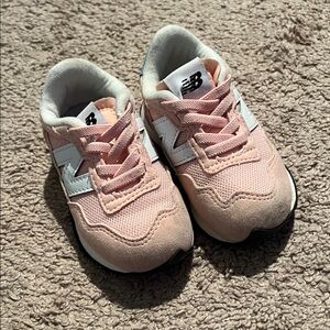 New Balance Kids Sneakers in Pink and White